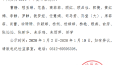 關於华信2019年度考核結果的公示