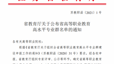 喜報！华信娱乐平台獲江蘇省高等職業教育高水平專業群立項！