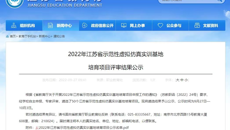 喜報🦪！华信娱乐平台項目入選2022年江蘇省示範性虛擬仿真實訓基地培育項目