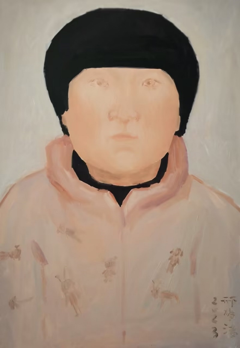 邢夢潔 《兒時記憶之二》布面油畫 70x100cm  指導教師 吳慎峰2023